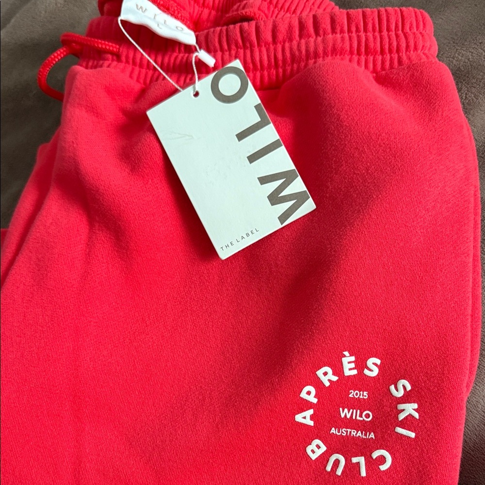 Wilo Red Après Ski Club Sweatpants